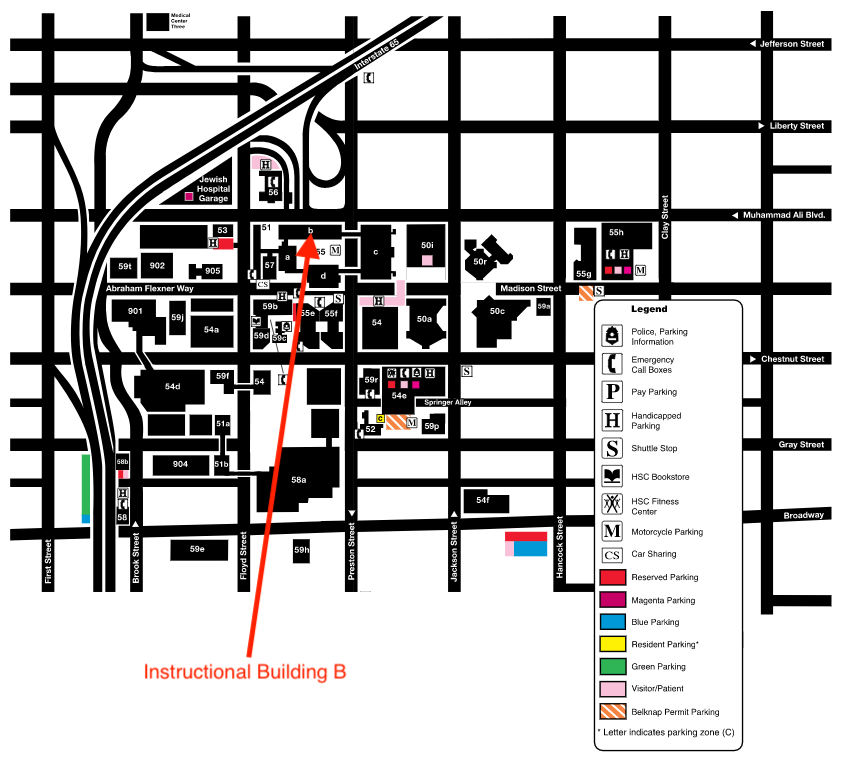 Directions And Parking — School Of Medicine University Of Louisville