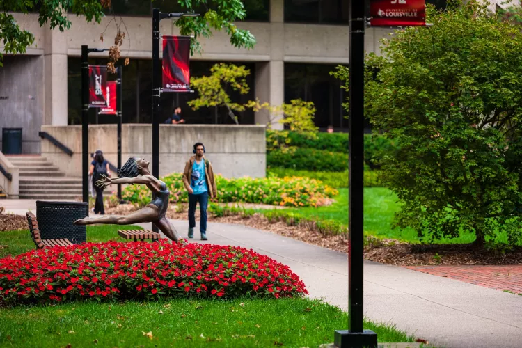 Students walking on Belknap Campus
