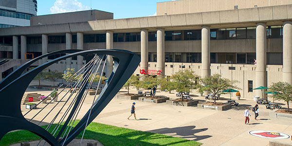 Photo of the Health Sciences Campus quad