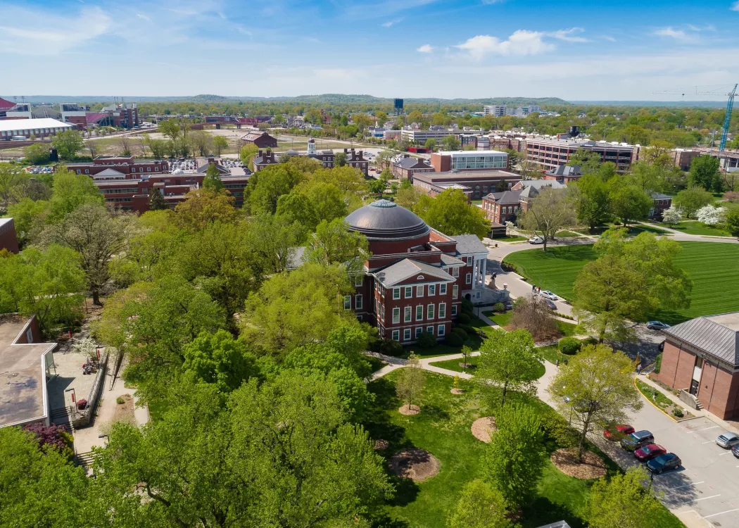 Grawemeyer Hall from above