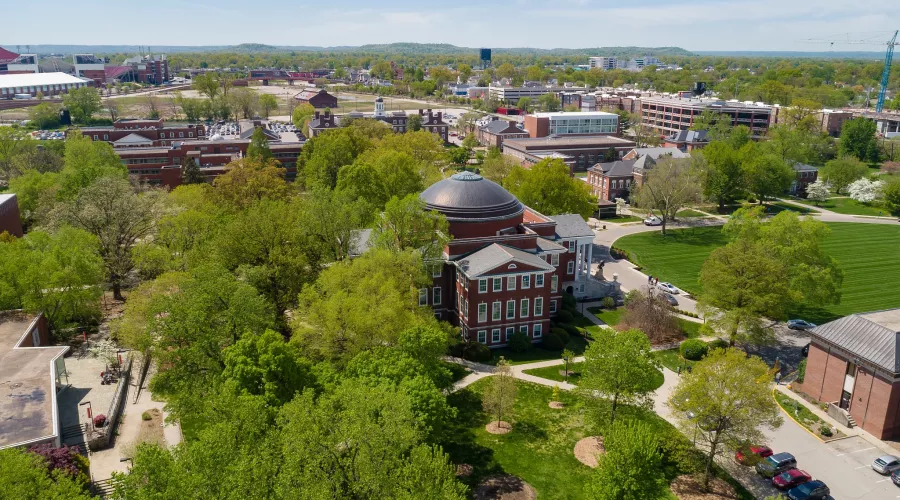 Grawemeyer Hall from above