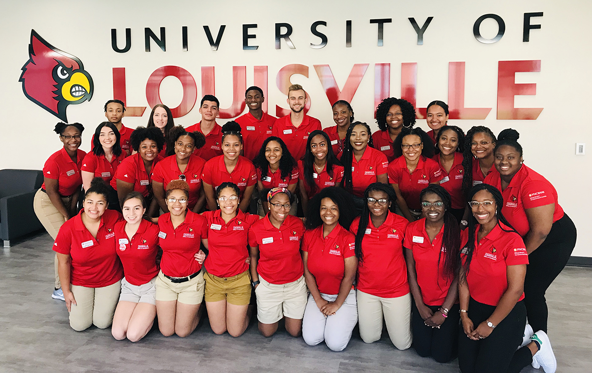 Group of Diversity Student Ambassadors for Admissions at University of Louisville