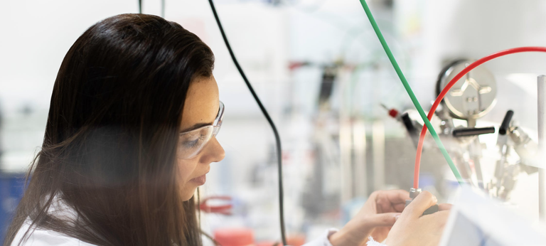 female scientist in lab
