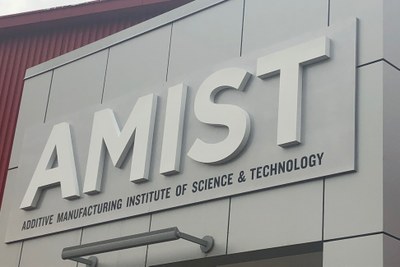 Photo of AMIST signage at training facility 