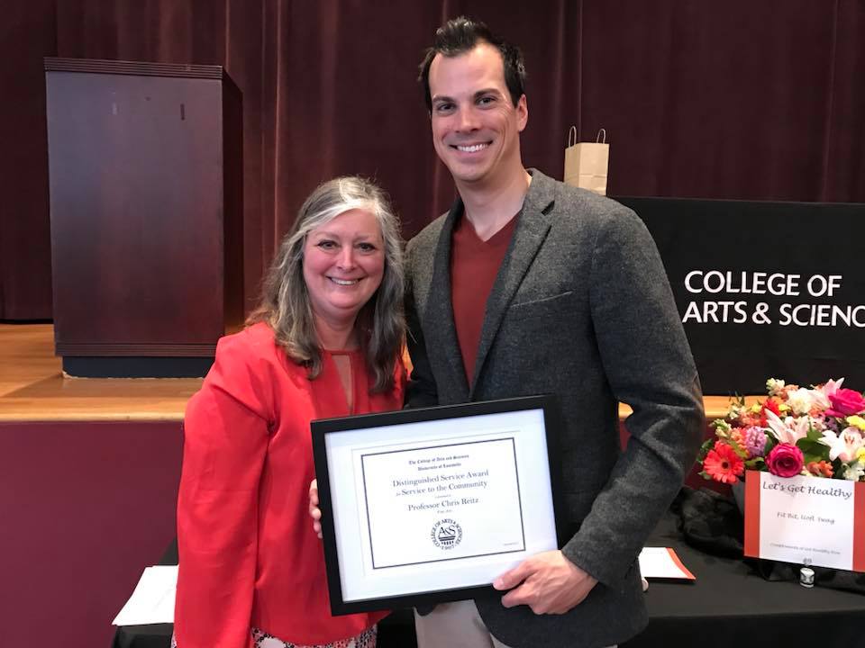 Professor Chris Reitz wins A&S Distinguished Faculty Award for Service