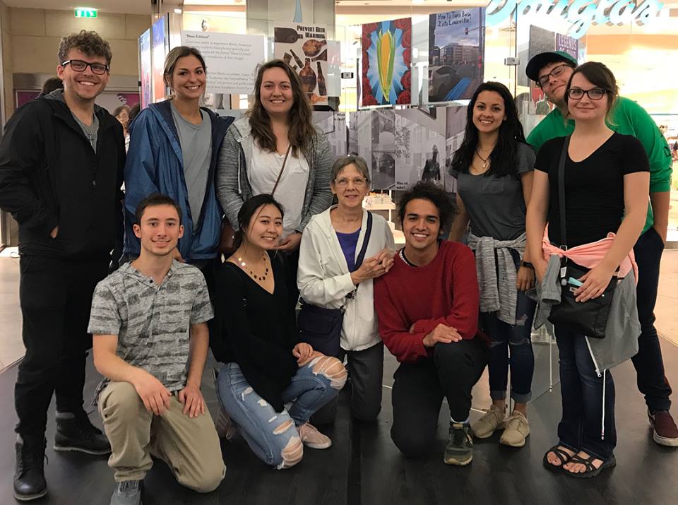 Professor Friesen and students participate in an exhibit in Germany