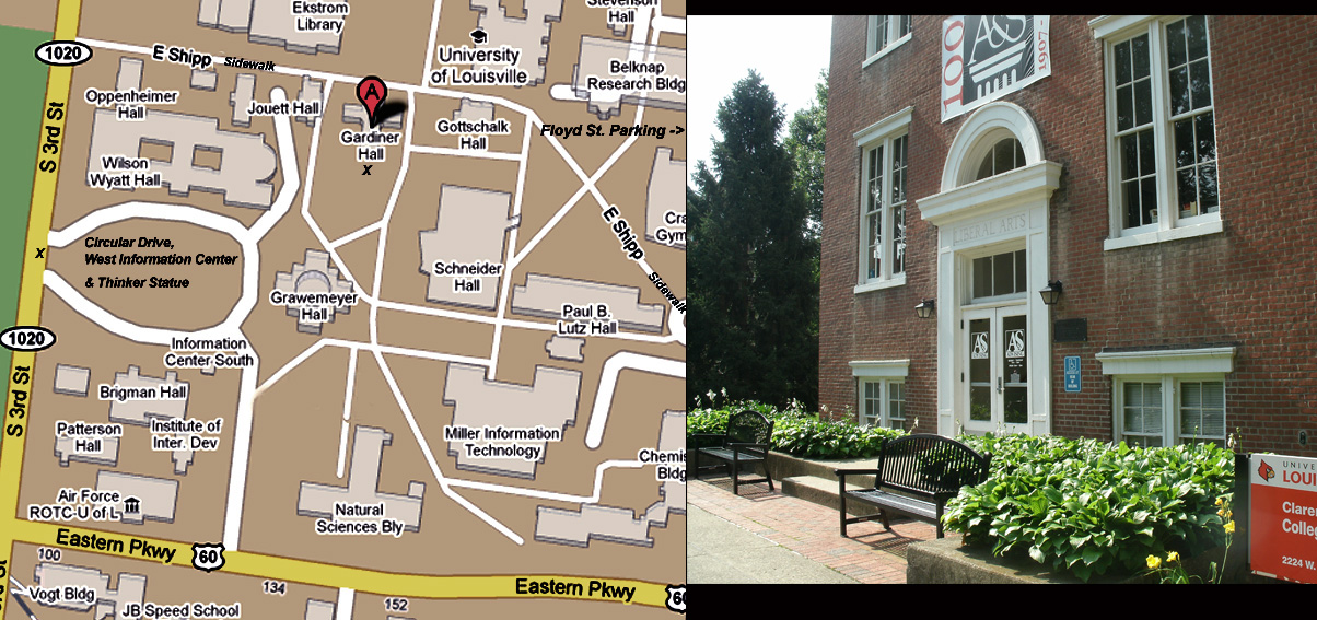 Map and Picture of Gardiner Hall horizontal