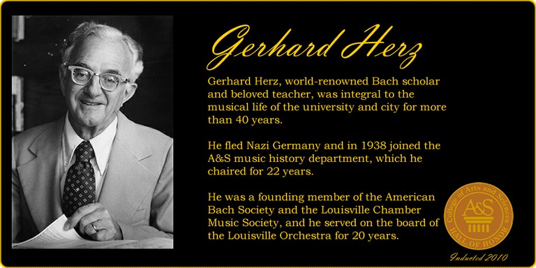 Gerhard Herz Hall of Honor banner