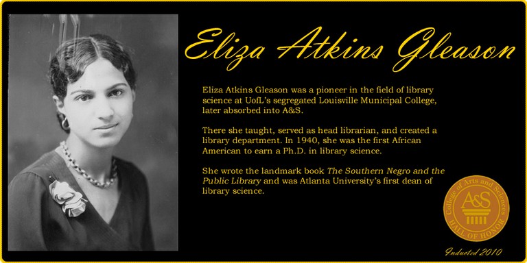 Eliza Atkins Gleason Hall of Honor Banner
