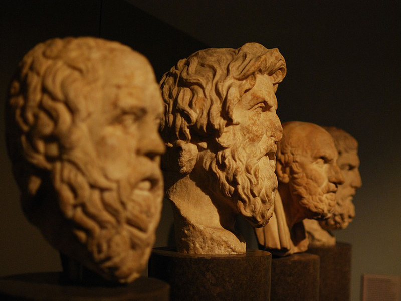 Bust statues of Bustos Filsofia Aristotle Philosophers