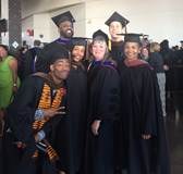 MFA students at graduation hooding