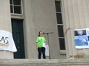 CC as emcee of March for Science Louisville 2018
