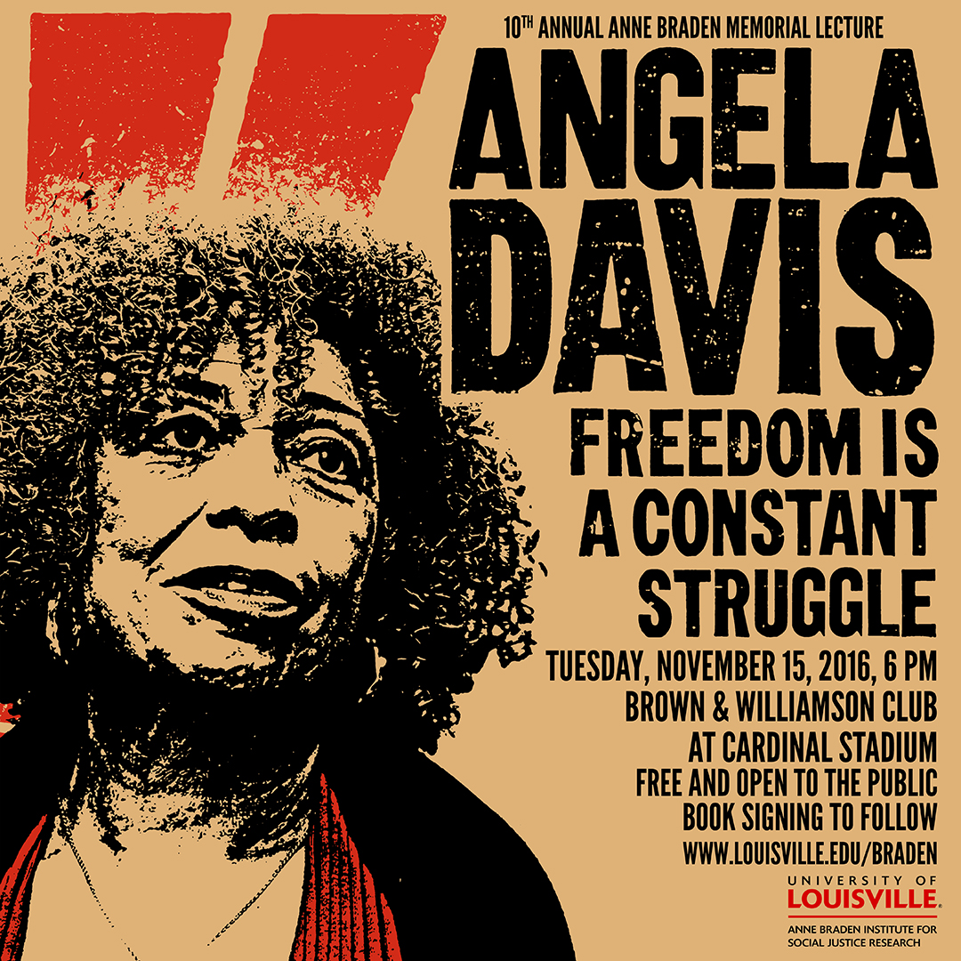 Angela Davis lecture flier