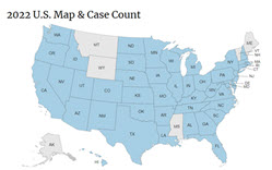Monkeypox Case Count and map