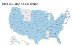 Monkeypox Case Count and map