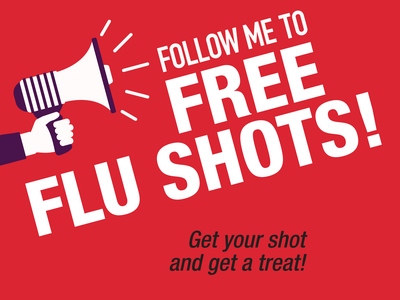 Follow me for flu shots