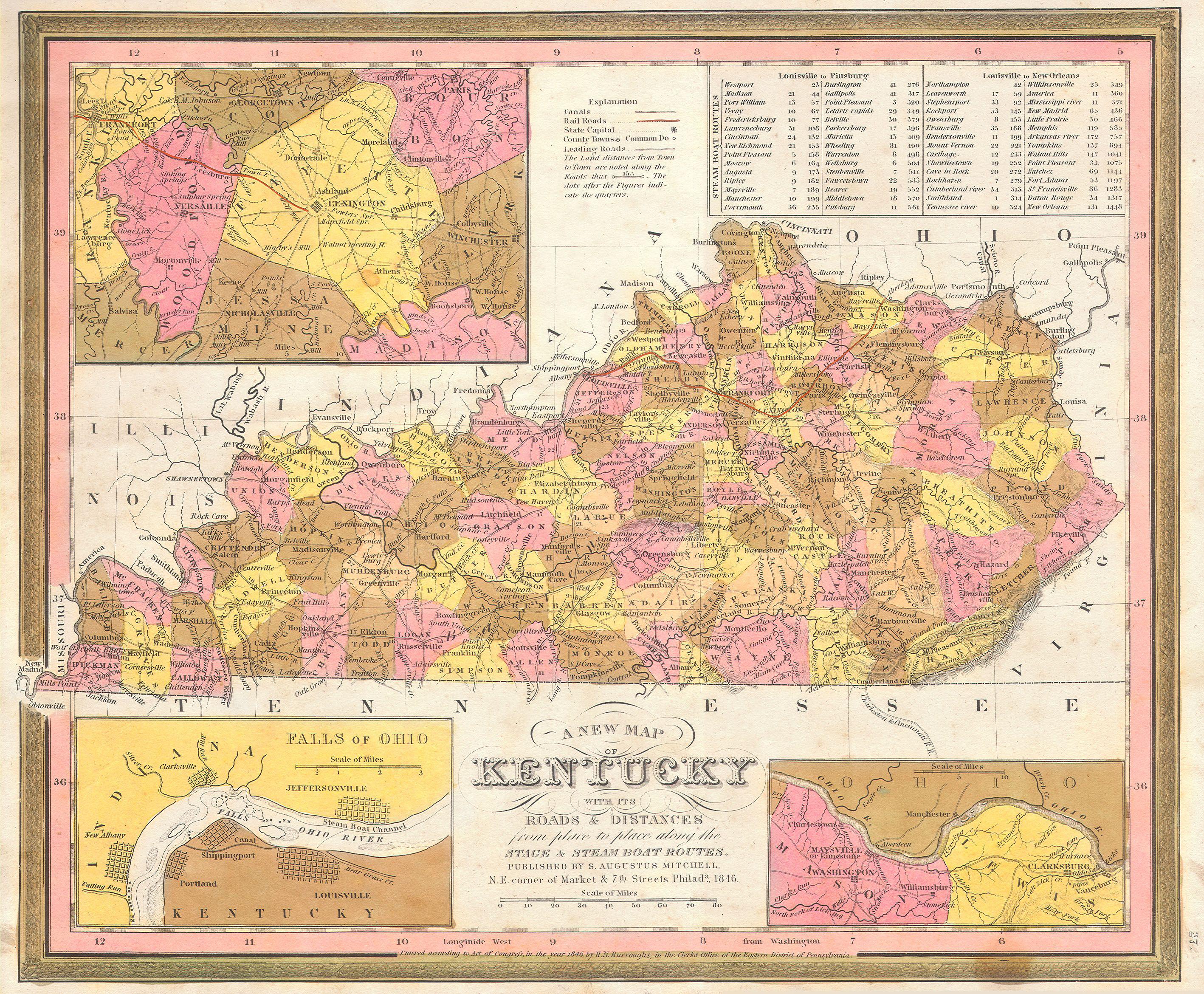 KY map