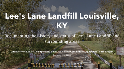 Lee's Lane Story Map