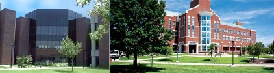 Images of the Chemistry Building and Shumaker Research Building