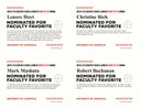 Professors Buchanan, Hoyt, Mashuta, and Rich Nominated for Faculty Favorite Award
