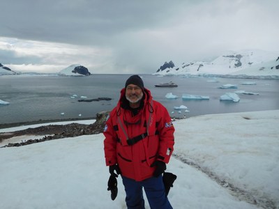 Photo of Dr. States in Antarctica 
