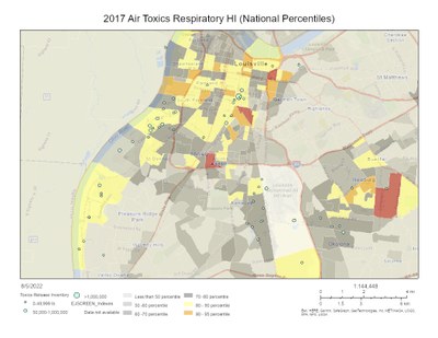 2017 Air Toxics Respiratory HI (National Percentiles)