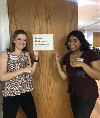 South Central AHEC Health Careers and Education Specialist, Beth Adams with Summer Program Assistant, Amara Danturthi.