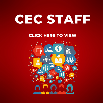 Decal of CEC Staff that also states click here to view with a cartoon of people