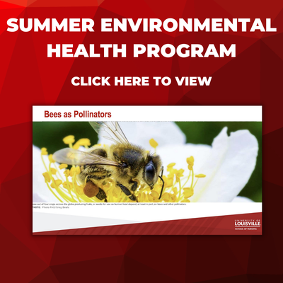 Summer environmental health tile that states 