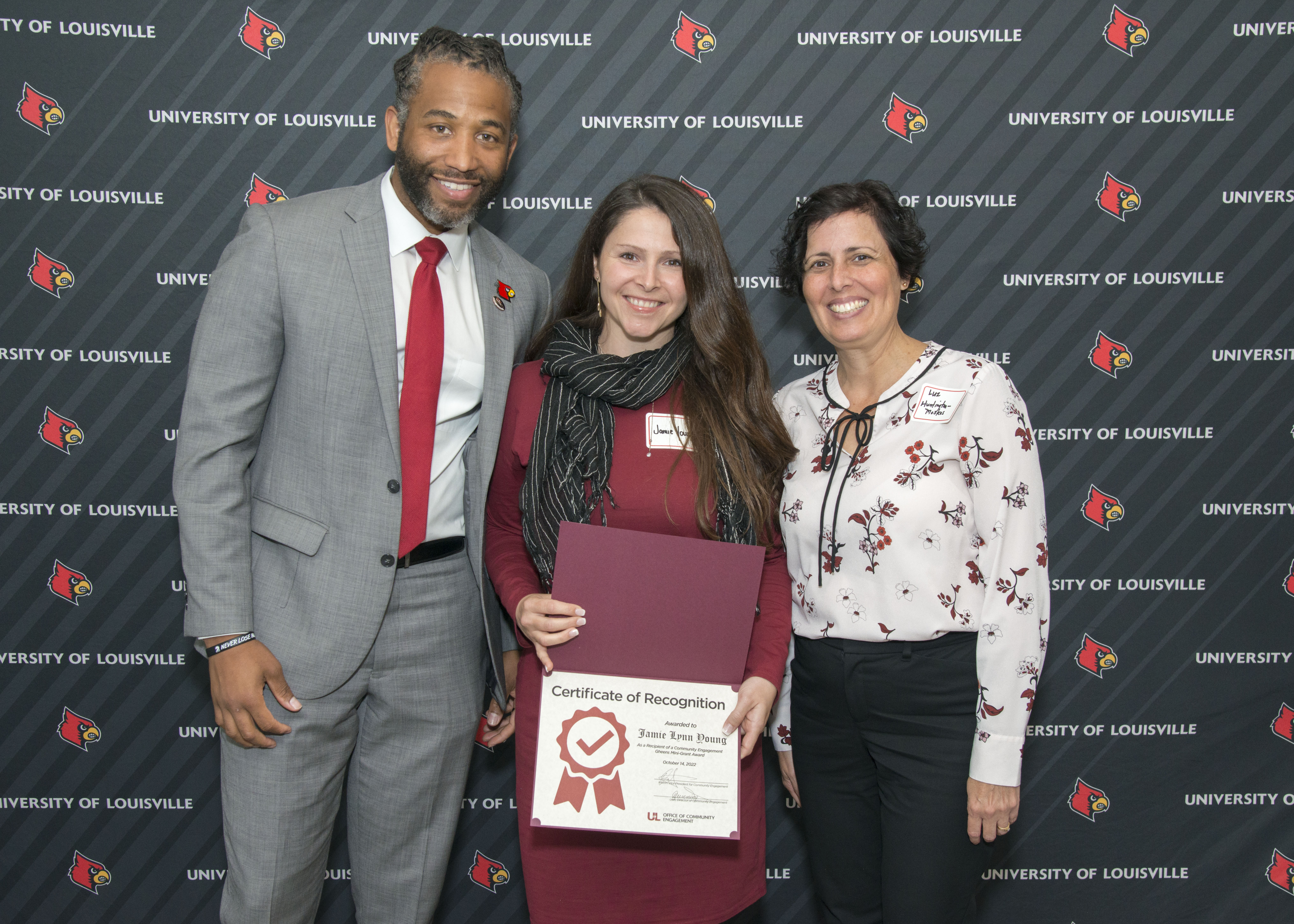 Douglas Craddock Jr, Jamie Young and Luz Huntington-Moskos