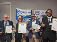 J. Christopher States, Ted Smith, Clara Sears, and Frederick Ekuban Honored for PFAS Research at 2024 UN Day PFAS Awareness Event