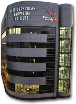 A photo of the external view of the Cardiovascular Innovation Institute building