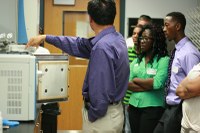 GEM graduate students visit CREAM lab