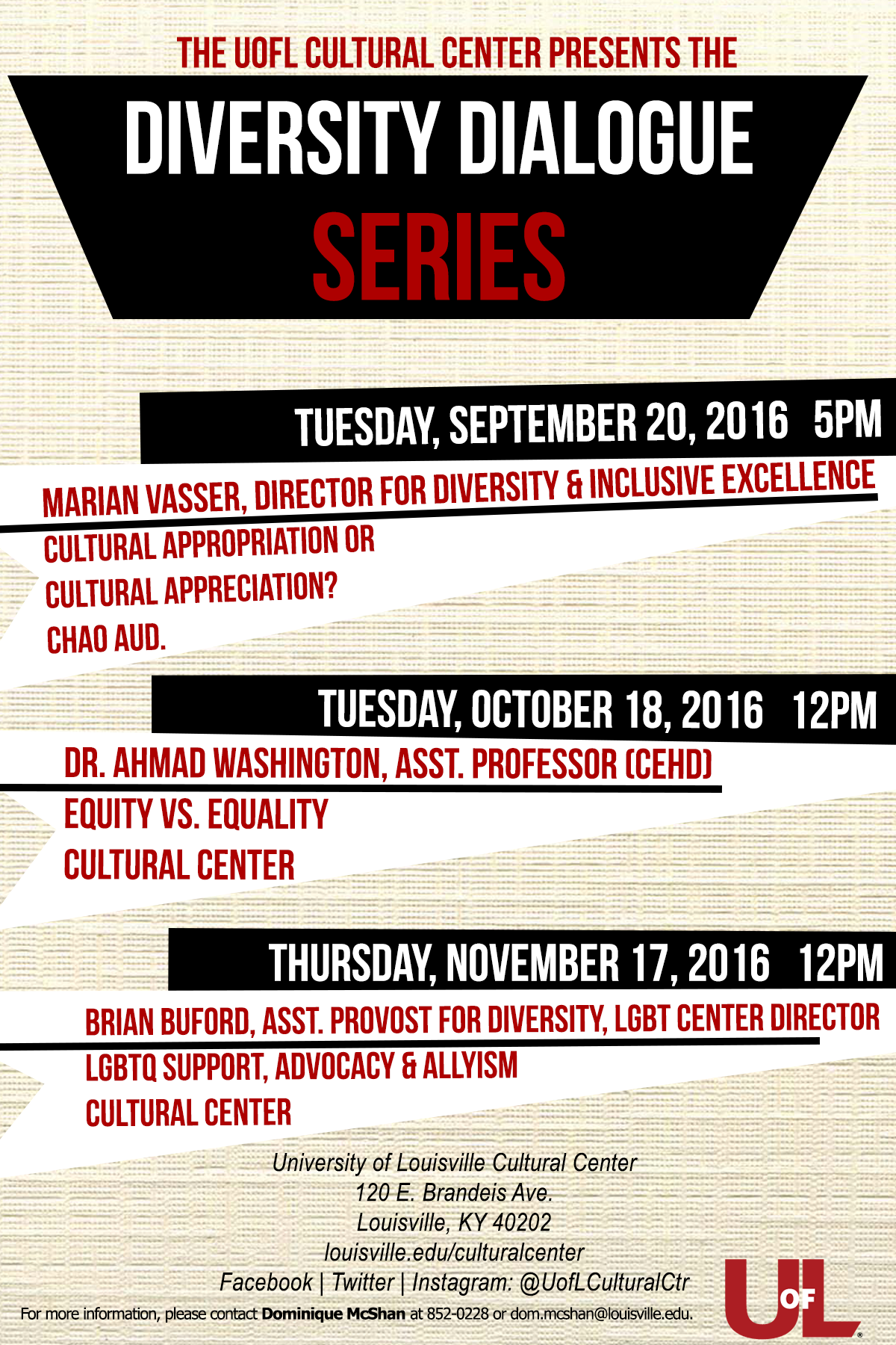 UofL Cultural Center kicks off inaugural Diversity Dialogue Series