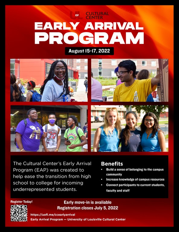 Flyer of the Early Arrival Program 