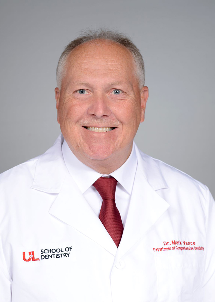 Image of Dr. Mark Vance at the University of Louisville School of Dentistry