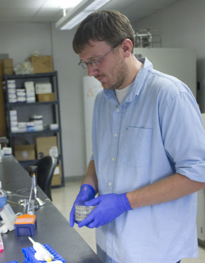 Dr. Dan Miller at the bench