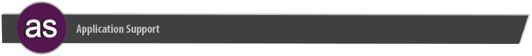 Application Support banner