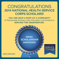 Congratulations to our National Health Service Corps Scholars 