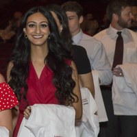  School of Dentistry student enters the Louisville Palace for the White Coat ceremony.