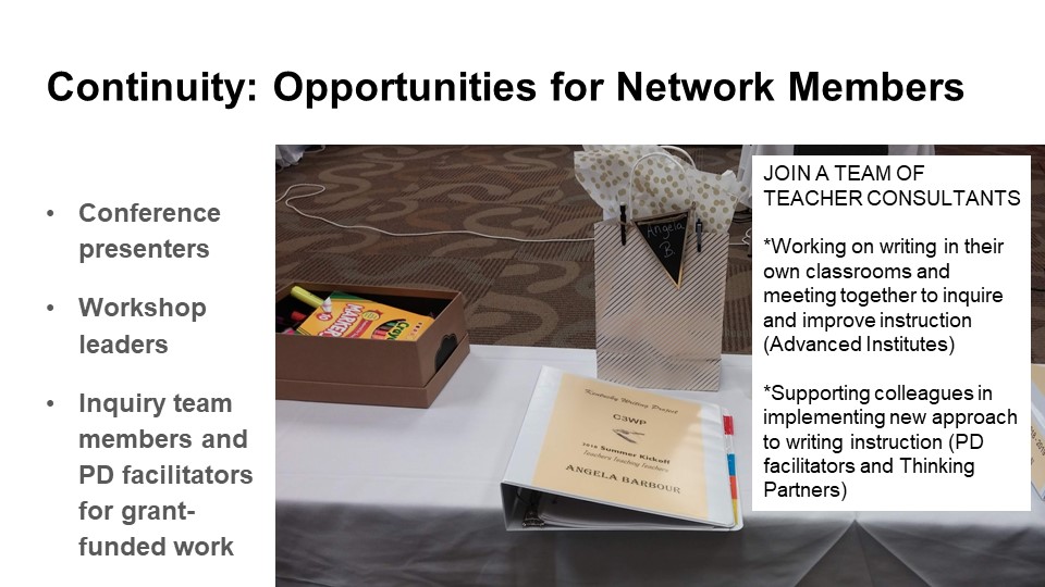 Opportunities for Network Members
