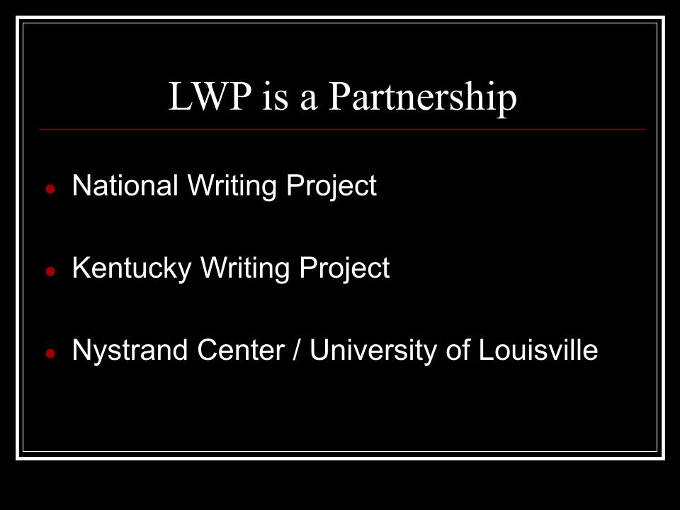 LWP is a Partnership