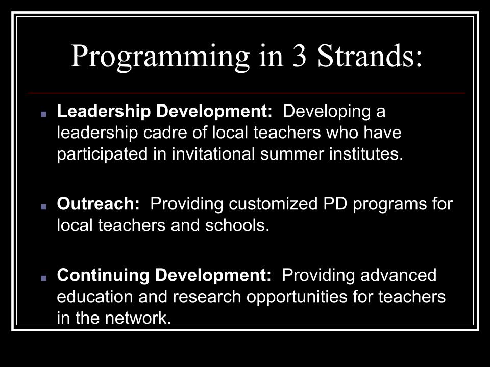 Programming in 3 Strands