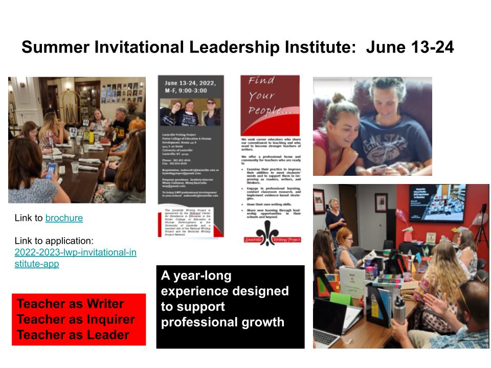Summer Invitational Leadership Institute