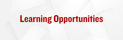 Learning Opportunities Banner