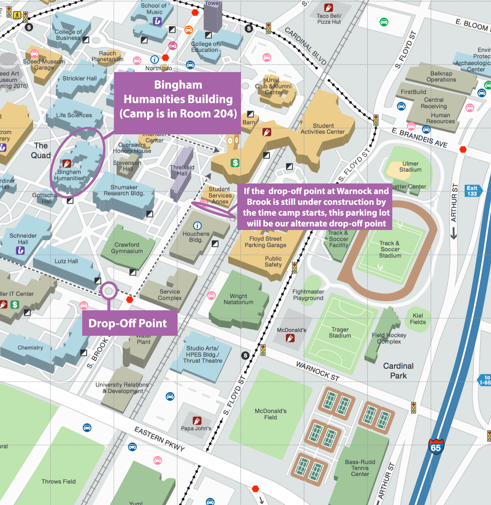 u of l campus map Uofl Digital Media Academy Department Of English u of l campus map