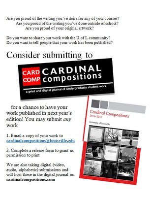 Cardinal Compositions 2016 Cover w/Flier
