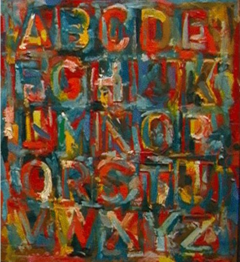 Alphabet by Jasper Johns