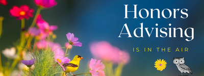Spring 2024 Honors Advising Campaign Banner image
