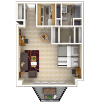 round inches 36 table â€” Housing Apartments Campus University Tower